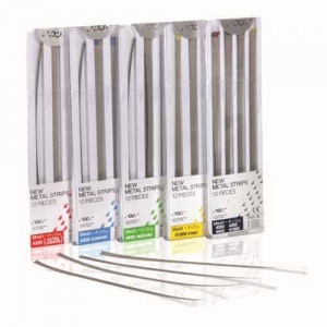 GC Metal Strips Assorted Grits & Widths (12) 2.6mm, 3.3mm & 4mm