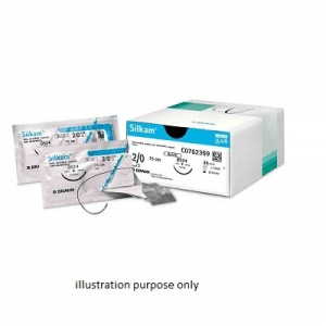 BRAUN Silkam Silk Suture 3-0 DS19 45cm (36) Black C0762210