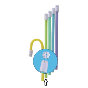 PREMIUM Saliva Ejectors White Tip Lime Tube (10x100)