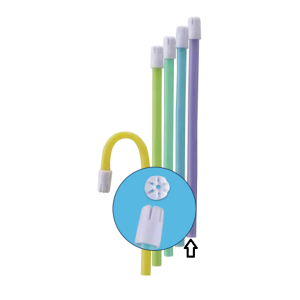 PREMIUM Saliva Ejectors White Tip Lavender Tube (10x100)