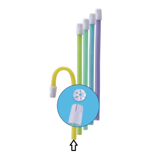 PREMIUM Saliva Ejectors White Tip Lemon Tube (10x100)