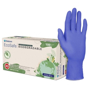 Medicom EcoSafe Nitrile Glove Small (100) Biodegradable