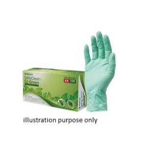 SAFECLEAN Go-Green Nitrile Glove X-Small (100) Biodegradable - while stocks last