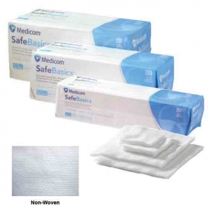 Medicom SafeBasic Non-Woven Gauze 7.6cm x 7.6cm (200)