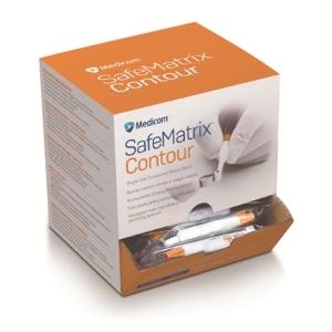 Medicom SafeMatrix Contour Band 6.0mm Wide (50/pcs) Orange 30055