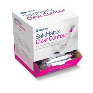 Medicom SafeMatrix Contour Band 4.5mm Narrow Clear (50/pcs) Pink 30065
