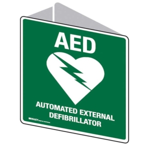 Wall Mount 3D AED Angle Bracket Sign