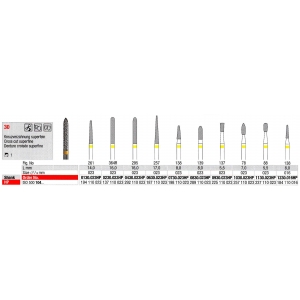EDENTA TC CUTTER 1230-016 X-CUT HP (1) Super Fine Yellow Band