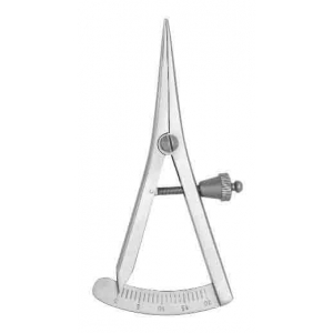 CORICAMA Caliper Castroviejo Straight 85mm 0-20mm