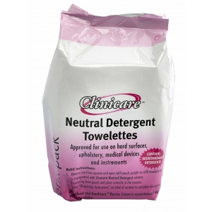 Clinicare Neutral Detergent Towelette Refill (220) 15.2x23.2cm