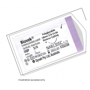 DYNEK Biovek Suture 4-0 19mm 3/8C 76cm (36) NAB1405C