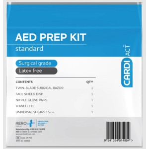Cardiact AED Basic Prep Kit 12.5 x 20.5cm