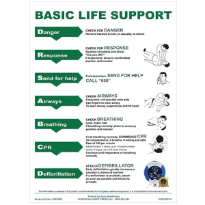 Aeroguide CPR Wall Chart 21 x 29.7cm