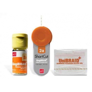 GingiBRAID Shortcut 2a - Medium APS Impregnated Yellow/Green Retraction Cord 183cm