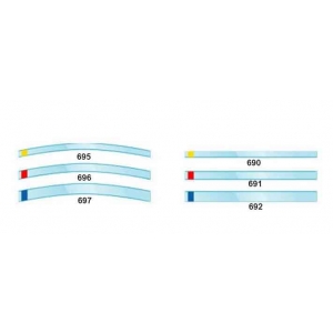 Kerr Hawe Transparent Strips 8mm Straight (100) Red