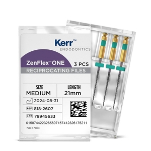 Kerr ZenFlex ONE #35 .06/21mm NiTi File (3/pcs) Medium-Green