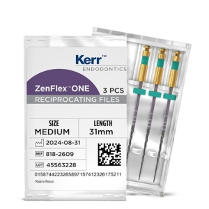 Kerr ZenFlex ONE #35 .06/31mm NiTi File (3/pcs) Medium-Green