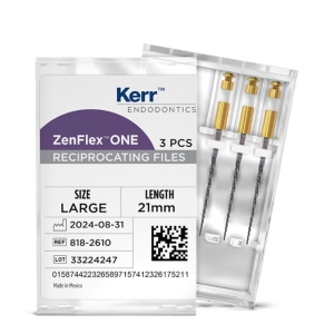 Kerr ZenFlex ONE #45 .06/21mm NiTi File (3/pcs) Large-White