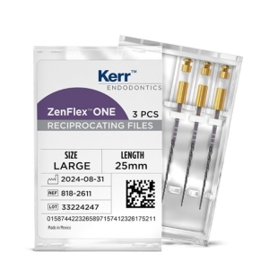 Kerr ZenFlex ONE #45 .06/25mm NiTi File (3/pcs) Large-White