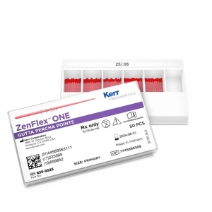 Kerr ZenFlex ONE #25/.06 GP Points (50/pcs) Primary-Red
