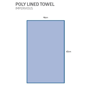 Medline Impervious Poly Lined Towel Drape 46x65cm (55/pcs) Sterile 3520CEA