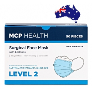 MCP Health Level 2 Surgical Face Mask (50) Earloop Made in Australia