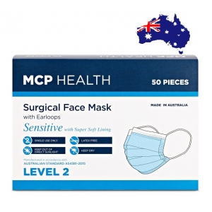MCP Health Sensitive Level 2 Surgical Face Mask (50) Earloop Made in Australia