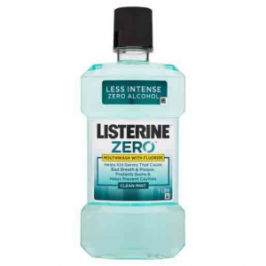 LISTERINE Zero Mouth Wash with Fluoride 1 Litre - While Stocks Last