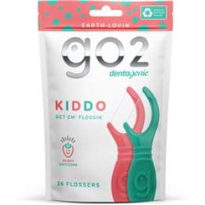 go2 Dentagenie KIDDO Flossers (36) Berry Flavour