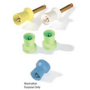 Densco Blue Snap-On Soft Prophy Cup (144) Webbed, Natural Rubber