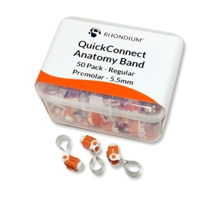 QuickConnect Anatomy Regular Band (50) 5.5mm Pre-Molar - Orange