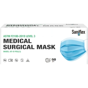 Saniflex KINGFA Level 3 Surgical Mask (50) Earloop Blue 
