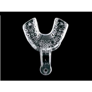 UNIDENT Large Lower Clear Impression Trays (12) Autoclavable