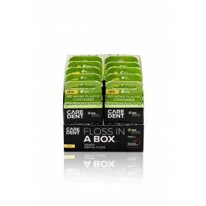 Caredent Floss In A Box Waxed Floss 100m (10)
