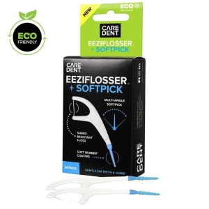 Caredent ECO EeziFlossers + SoftPick 24/pcs (6/Box)