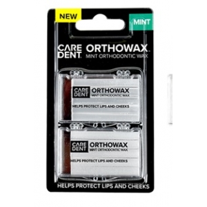 Caredent OrthoWax Mint Twin Pack Retail (6)