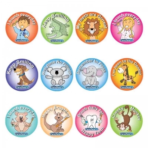 Caredent Kids Fun Dental Theme Stickers (2x120)