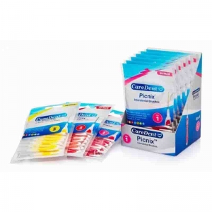 CAREDENT Picnix #3 Interproximal Brush 0.6mm Red (20x6) - NLA