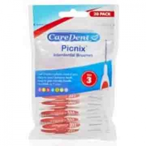 Caredent Picnix #7 Interproximal Brush 1.1mm Purple (20x6) - While Stocks Last