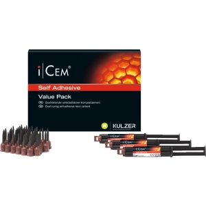 Kulzer iCEM Self Adhesive Resin Cement Syringe Value Pack (3x 5ml)